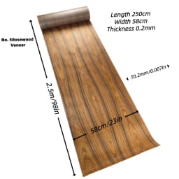 DIY Teak Cherry White Oak Black Walnut Wood Veneer for Cabinet Panels Home Improvement Musical Instrument Decoration