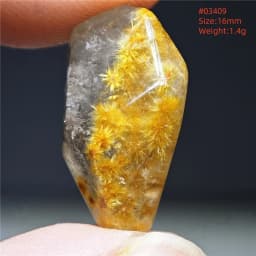 Natural Gold Rutilated Quartz Pendant Sun Flower Rutilated Quartz Jewelry Raw Material Love Women Brazil AAAAAAA