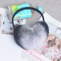 Rex Rabbit Fur Hang Ear Cover Warm Winter Earmuffs Headwear Ear Muffs Fur Earmuffs Cold Ear Warmer Fold Ear Protection Headband