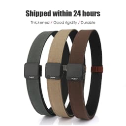 VATLTY Strong Casual Belt for EDC Metal Automatic Buckle Tactical Outdoor Belt Tight Nylon Rigid Girdle Men's Military belts
