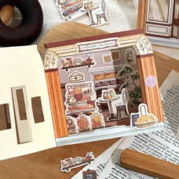 Mr. Paper Open a Shop Material Pack 25 Sheets - 3D Composite Cottage Materials, Journal Store Diorama, Creative Decor Supplies