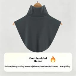Women's Versatile Stripe Half High Neck Faux Collar Scarf Neck Protection Winter Cold Resistance Autumn Spring Fashion Accessory