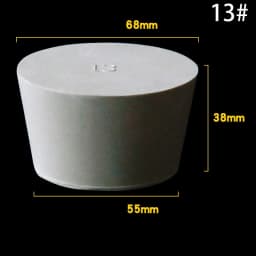1~5pcs Rubber Stopper Bottle Tapered Hole Bung Plug Lab Test Tube Sealing Plugs -Various Sizes