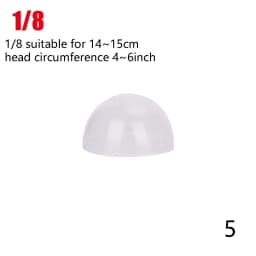1/3 1/4 1/6 1/8 1/12 Doll-specific Wig Headgear Silicone Anti Slip Anti Staining Fixed Hair Headgear Doll Toys Accessories