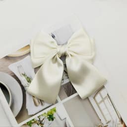 Solid Color Bow Ribbon Hair Clip New Women Bowknot Barrettes Women Ponytail Clip Headband Girls Hair Accessories Gift