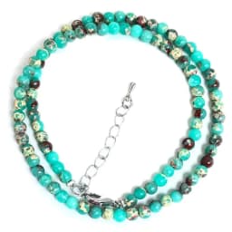Ladies Natural Labradorite Tiger Eye Stone Agate 4mm Beads Necklace Collier Femme Choker Wedding Bridal Jewelry Party Gifts