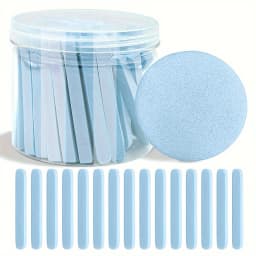 Compress Face Wash Puff with Storage Box Facial Cleansing Sponge for Makeup Remover Round Face Wash Sponge Skincare Beauty Tool