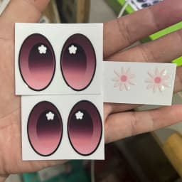 38cm Mokoko Eye Stickers For Labu Eye Makeup Color False Eyelash Customization Gorgeous And Exquisite Periphery Stickers
