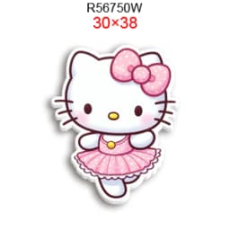 Hello Cat 10pcs/lot San Resin Planar Transparent Glitter Acrylic Flatback for Charms DIY Bow Craft Supplies Phone Case Decor