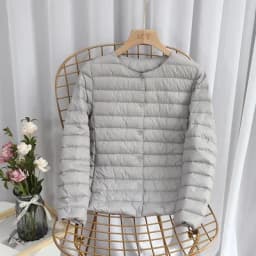 Schinteon Women Ultralight Down Jacket 90% White Duck Down Slim Coat Thin Inner Bottoming Short Garment Winte Autumn Outwear