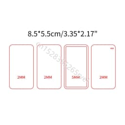 11 Typs Retro Geometric Shape Quicksand Mold Empty Plates Clear Acrylic Blank Plate DIY Quicksand Blank Card Brick