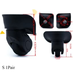 2pcs Suitcase Luggage Universal 360 Degree Swivel Wheels Silent Trolley Suitcase Wheels Replacement Repair Hand Spinner Caster