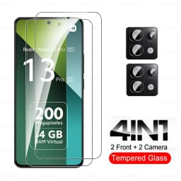 8 in 1 Tempered Glass For Redmi Note 13 Pro 5G Camera Glass Xiaomi Note13 14 Note14 13Pro Note13Pro 4G HD Lens Screen Protector