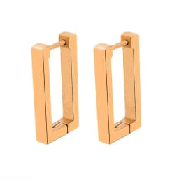Fashion Personality Geometric Triangle Square Star Heart U Shape Hoop Earrings Men Women Stainless Steel Punk Piercing Jewelry