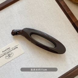 New high-end feel high ponytail simple banana clip acrylic hair clip for women, back-of-the-head vertical clip