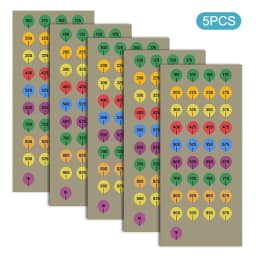 /5/10 Sheets Rifle Scope Turret Stickers, Rifle Scope Turret Tags For Long Range Shooting Hunting, Fit Most Scope Caps"