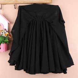 Women's A-Line Skirt Flared Chiffon Half-length Base Layer High Waist Summer plus Size Commute Korean Style Pure Color