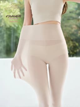 Ultra-thin Leggings Summer High Elastic Naked Feeling Sunscreen Casual Sports Fitness Yoga Pants Women's Sexy Black Skin Tights