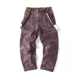 World War II Heavyweight 100% Cotton Washed Canvas Overalls - Durable Loose Straight Men's Lumberjack Casual Workwear Pants