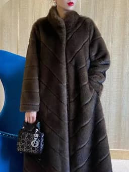 2026 Winter Autumn Winter Eco friendly New Coat Imitation Fur Thickened Warm Loose Long Coat Large Women's Clothing