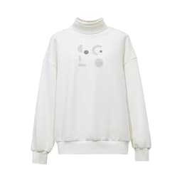 Amii Mock Neck Fleece Lined Sweatshirt Drop Shoulder Oversized Slimming Casual Minimalist Winter Women's Sweaters 12614002