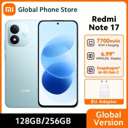 Global Version Xiaomi Redmi Note 17 4G Smartphone 128GB / 256GB ROM 7700mAh 45W 50MP Snapdragon® 6s 4G Gen 2 CPU 120Hz 6.99"
