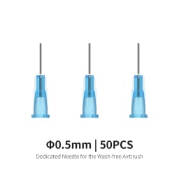 DSPIAE 0.3mm 0.5mm PT-AB Wash-Free Airbrush Specialized Spray Needle 50ml Paint Mixing Bottle Wash-Free Airbrush Accessories