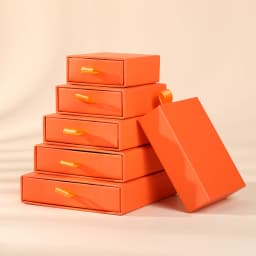 24pcs Jewelry Packaging Boxes Cardboard Drawer Jewelry Gift Display Box Bulk 8x8x2.5cm Rings Earrings Necklaces Thick Paper Box