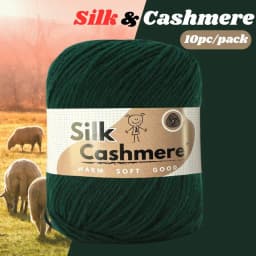 10pcs Silk Cashmere Yarn DK Double Knitting, High Quality, Soft and Warm, for Crochet and Knitting, for Christmas, Halloween, Ea