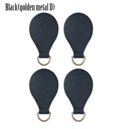 TANQU New 2 Pair 4 Pc Shiny Drop End for Obag Handle PU Drop Attachment for O Bag Obasket DIY Women Bag