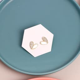 50PCS 6X7CM Blank White Black Brown Hexagonal Cardboard For Stud Earrings Jewelry Display Cards Small Business Packaging Supply