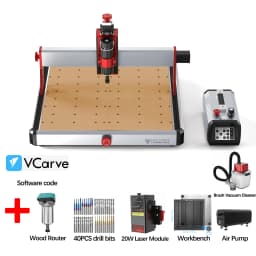 Twotrees TTC450 Ultra High Precision CNC Router 3-Axis/4-Axis Milling Cutting Machine 500W Spindle Carving Metal CNC Engraver