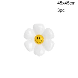 1set Resin Daisy Cake Topper Multi Size Daisy Flower Balloons for Girl‘s Birthday Party Cake Decorations Wedding Cake Decor