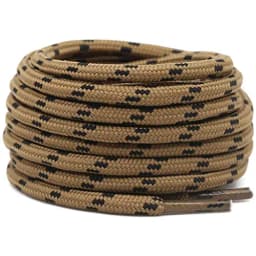 2 Pairs Heavy Duty Work Boots Shoelaces 4.5mm Diameter Round German Training Hiking Shoe Laces for Men And Women