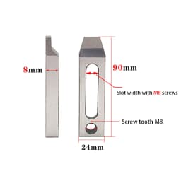 Clamp Tool CNC Wire EDM Machine Stainless Jig Holder Stainless Steel M6 M8 M10 Slow Wire Machine Pressure Plate
