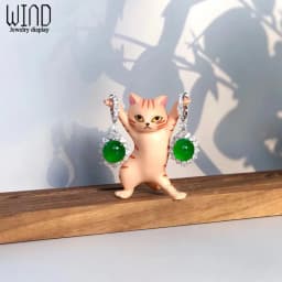 Cute cat earring rack display rack personalized creative jewelry rack display ring rack jewelry shooting props