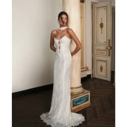 Tokyo Customized Scalloped Lace Hem Wedding Dress Bust cut‑out vestidos de noche Halter Neck Sleeveless Evening Dresses 2026