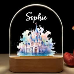 Personalized Children Fairy Lamp Custom Castle 3D Night Light For Kids Tinkebell Bedroom Home Decoration Birthday Christmas Gift
