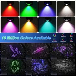 16W RGBW Fiber Optic Star Ceiling Light Kit with APP & Remote Control, Music Sync Mode for Car Roof Home Theater Decoration, 500-1200pcs 0.25-0.75mm Fiber Cable, US Warehouse