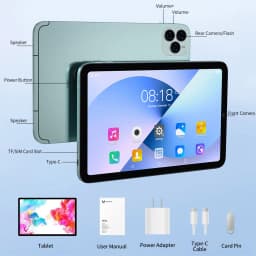 2026 New 10.1 Inch High Display Tablets Octa Core 12GB+128GB Rom Android 14 Google Play 4G LTE 5G Phone Call Tablet 7000mAh