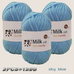 150g milk yarn handmade medium coarse DIY weaving yarn ball for knitting sweaters, hats, scarves and other clothing