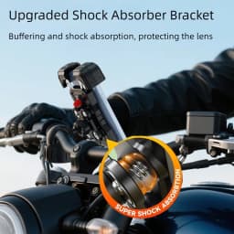 Motorcycle Bike Phone Holder Mount with Vibration Dampener For Motorcycle Bike, Scooters ATV/UTV Universal Bicycle Mount