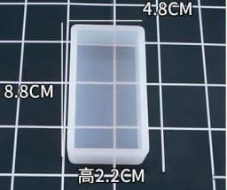 Crystal UV Epoxy Square Rectangular Mold Silicone High Mirror Cubes Handmade Jewelry Making Tool Decoration Craft Display