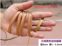 10 Meters PE Gradient Flat Synthetic Rattan Material Roll Handmade Weaving Rope Repair Furniture Bed Sofa Chair Table Basket