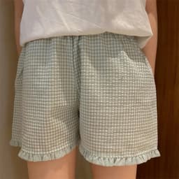 Y2k Shorts Womens Plaid Ruffle Lounge Shorts Gingham Print Casual Pajama Shorts Cute Striped Checkered Sleep Pj Bottom