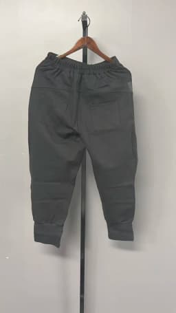 EAM High Elastic Waist Black Zipper Split Long Harem Trousers New Loose Fit Pants Women Fashion Tide Autumn 2026 1N796