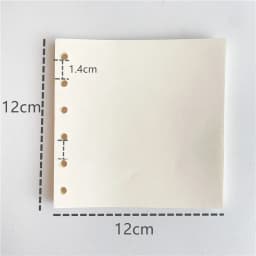 A7 Square Binder Notebook Cover Photo Sticker Collect Grid Blank Diary Agenda Planner Paper Cover School Stationery