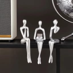 Resin Handicrafts Simulation Figure Sculptures Reader Portrait Abstract Art Sitting Figure Ornaments Home Decoration Accessories