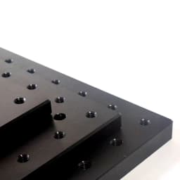 High Precision 300mm Optical Plate Breadboard Black Anodized Aluminum with M6 Tapped Mounting Holes