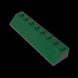 Gobricks GDS-736 ROOF TILE 2X8/45 - 2x8 45 Slope roof tiles compatible with lego 4445 children's DIY Educational Building Blocks